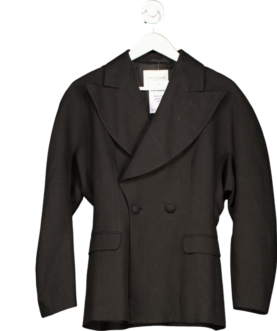 Viky Rader Black Valerie Blazer UK 8