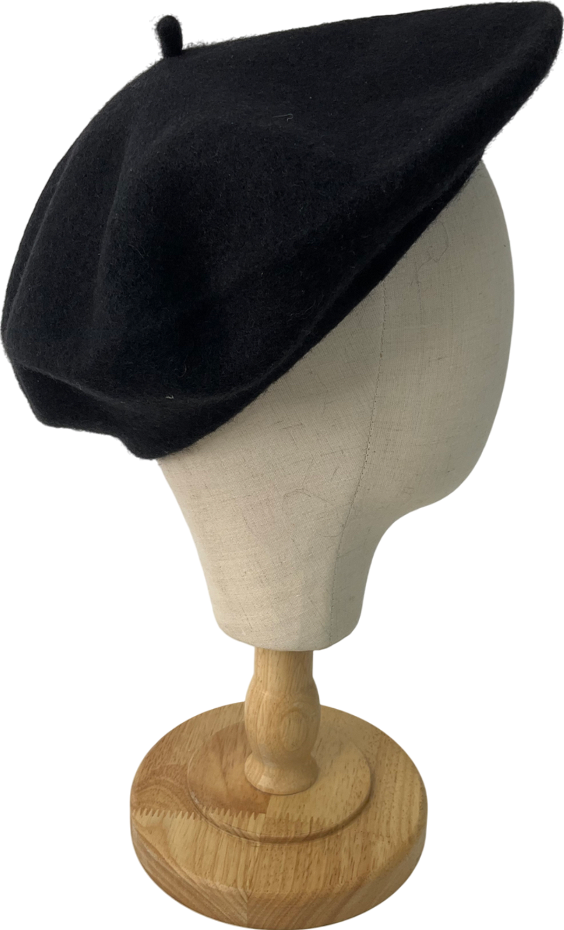ASOS Wool Beret In Black UK M/L