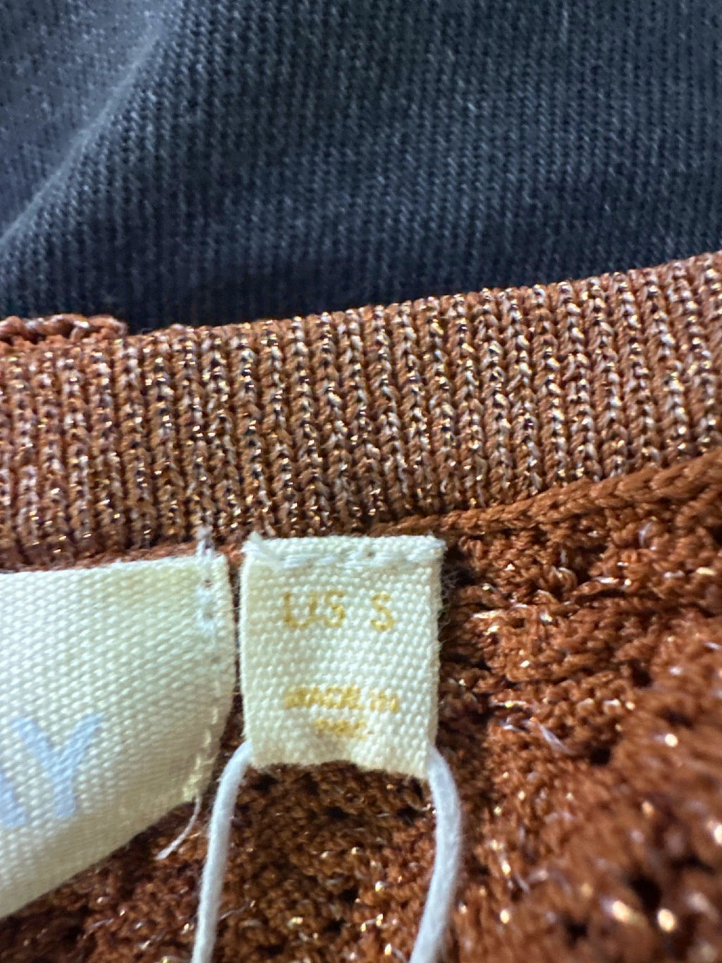 Monday Brown Textured Knit Skirt US S