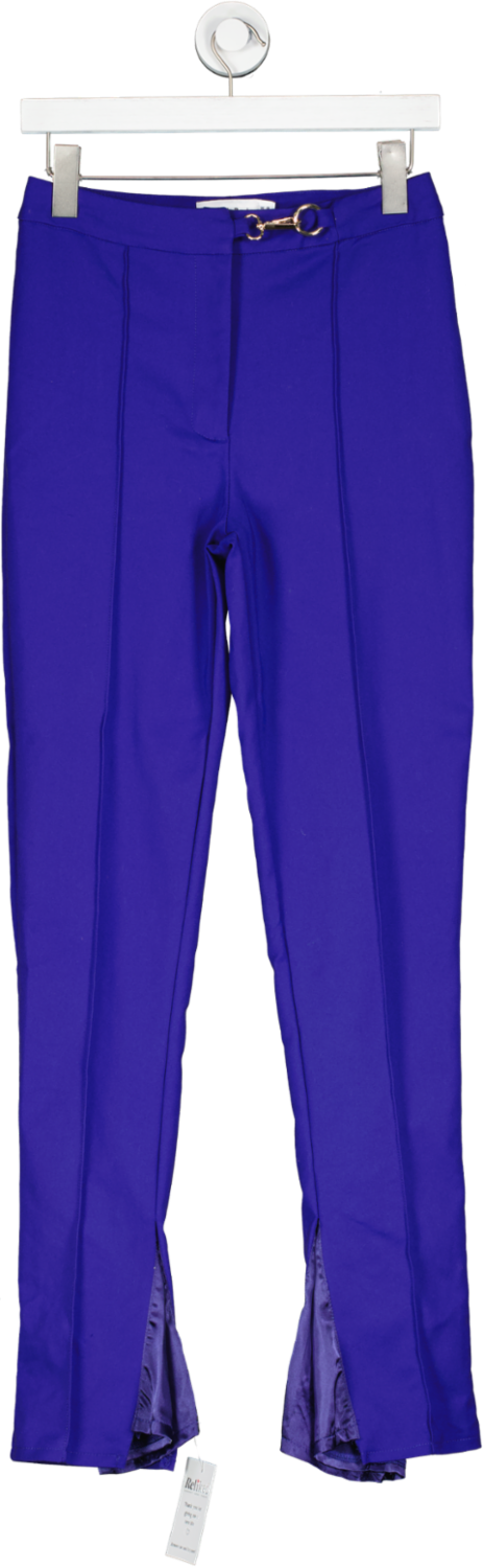 Club L Royal Blue Trouser With Side Split Leg UK 8
