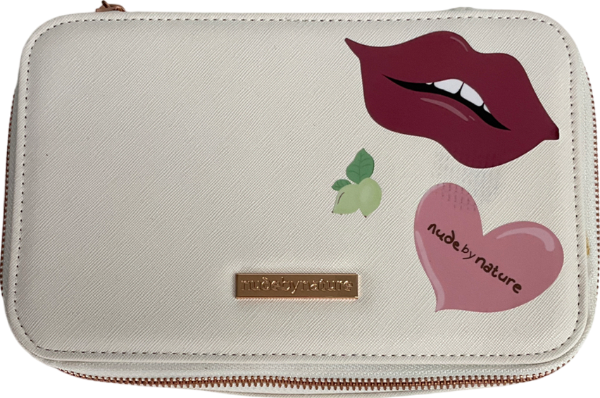 nude by nature White Make Up Bag One Size