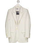 BOA White Oversized Single Breasted Blazer UK XS