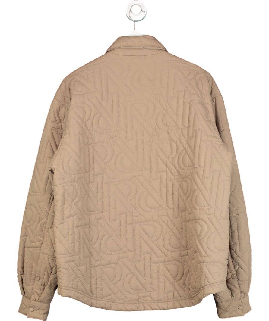 Represent Beige Initial Lightweight Jacket UK L