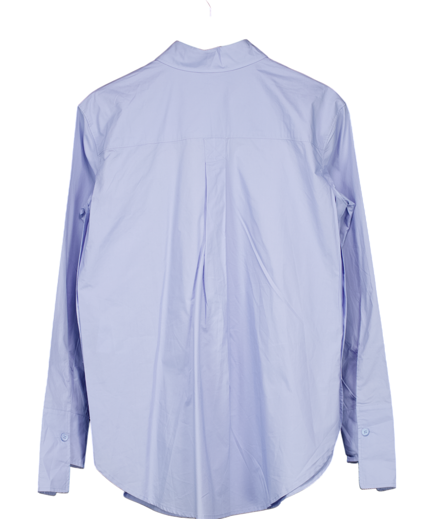 Karen Millen Blue The Founder Cotton Poplin Woven Shirt Https UK 10