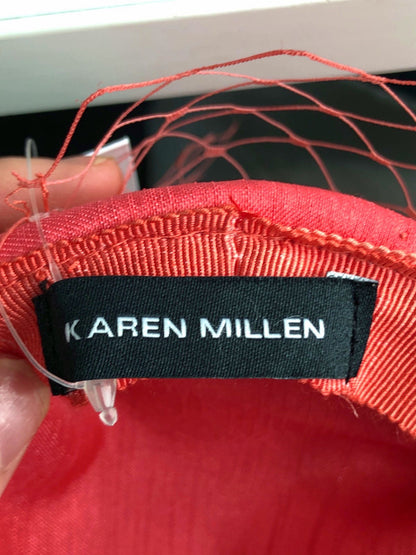 Karen Millen Red Fascinator One Size