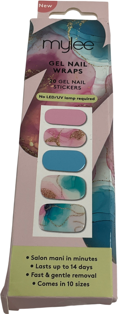 Mylee Gel Nail Wraps Diva Cosmic Swirl 20 nails