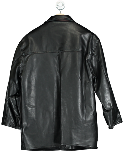 Alta Moda Black Italian Leather Coat UK L