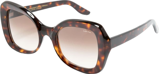 Lapima Brown Tortoise Isabel Oversize-frame Sunglasses In Case One Size