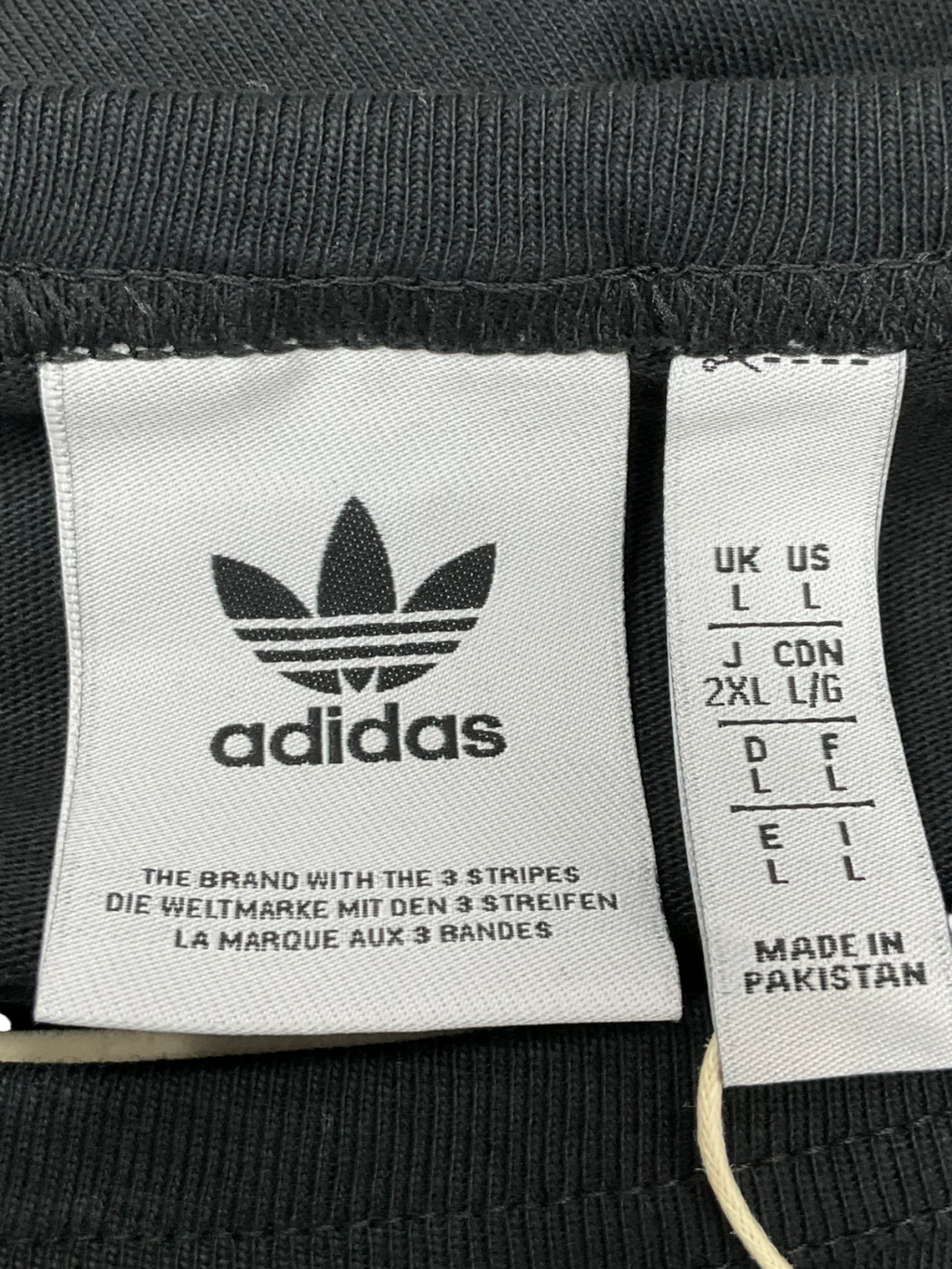 adidas Black Neu Classics Tee UK M