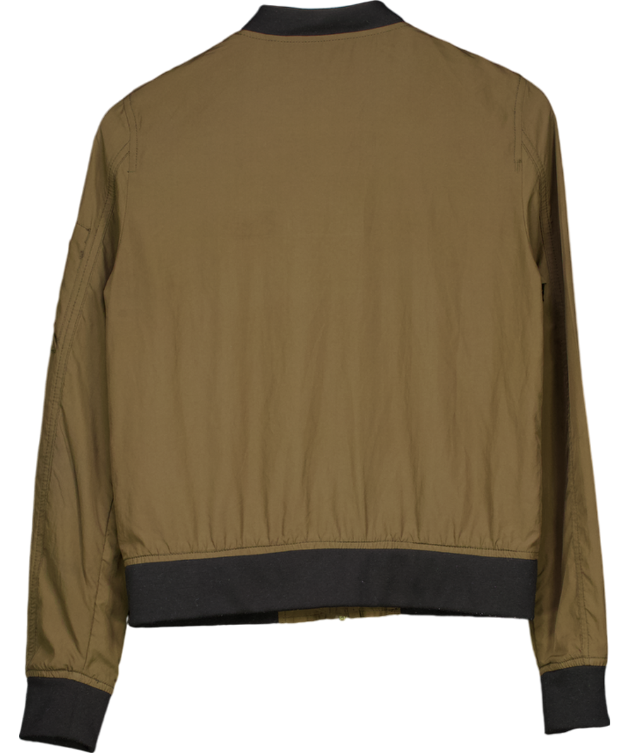 ZARA Green Lightweight Military Jacket UK XS