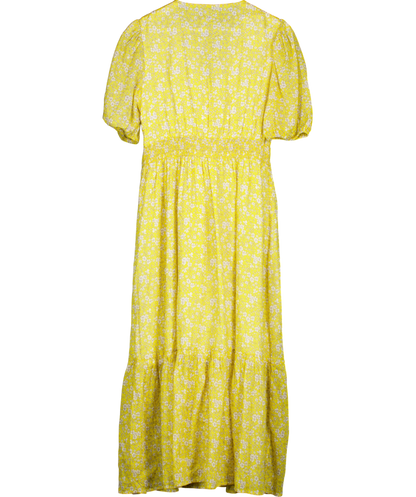 Yellow Floral Dress UK M