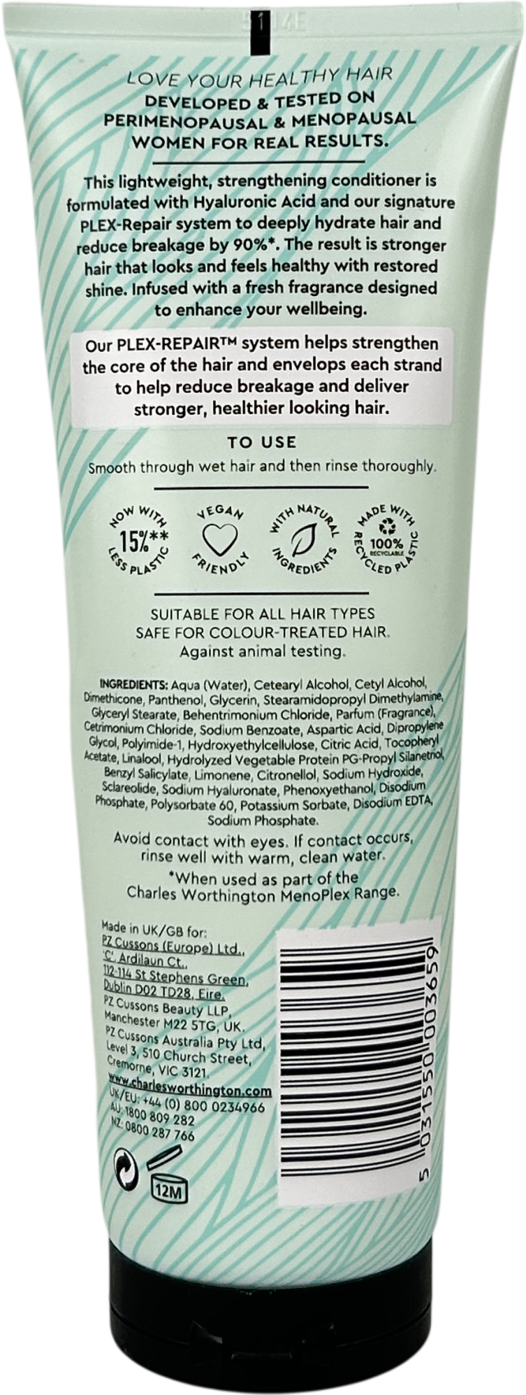 charles worthington Menoplex Repairing Conditioner 250ml