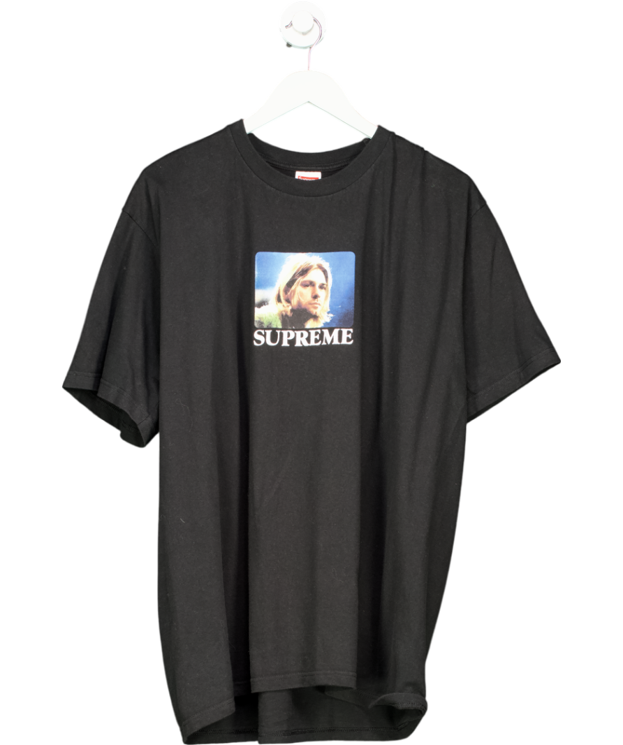SUPREME Black Kurt Kobain T-shirt UK XL