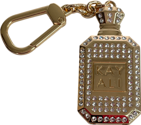 kayali Metallic Diamanté Key Ring