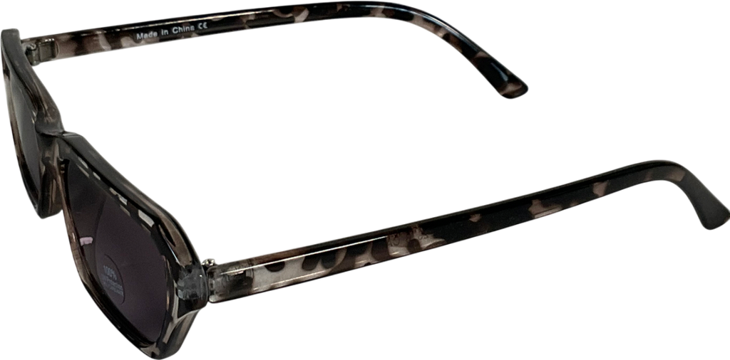 Grey Tortoise Shell Grey/black Sunglasses One Size