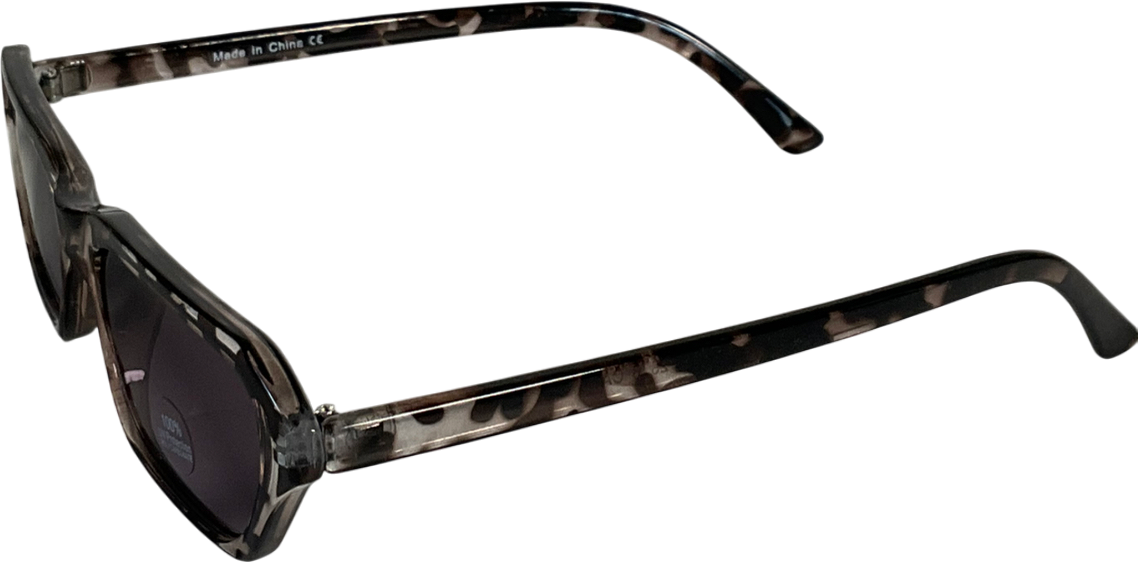 Grey Tortoise Shell Grey/black Sunglasses One Size
