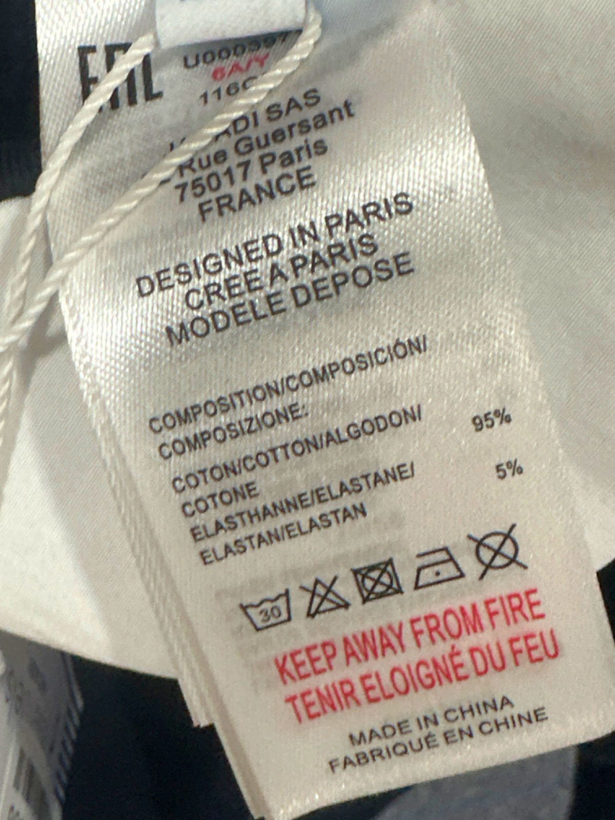 Jacadi Navy Coline Long Sleeve Dress 6 Yrs