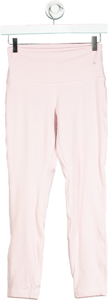 Lululemon Pink High-Waisted Leggings UK S