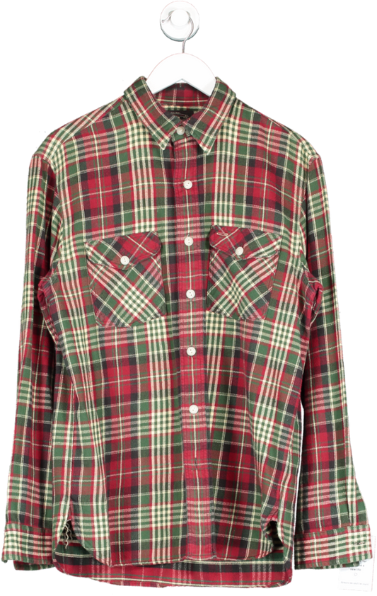 Ralph Lauren Red Checked Flannel Shirt UK M