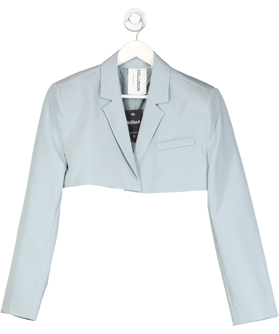 Collusion Blue Cropped Blazer UK 6