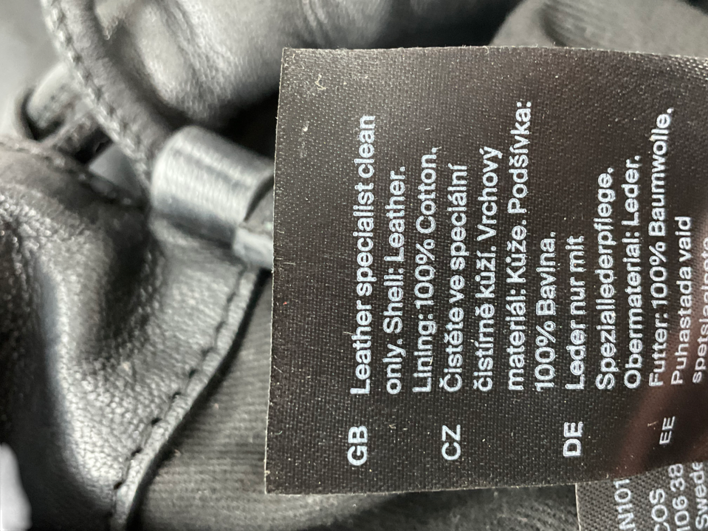 cos Black Mini Cavatelli Clutch Bag - Leather