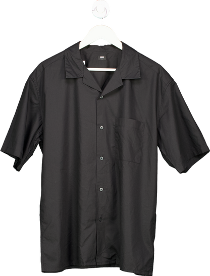 Uniqlo Black Short Sleeve Shirt UK L