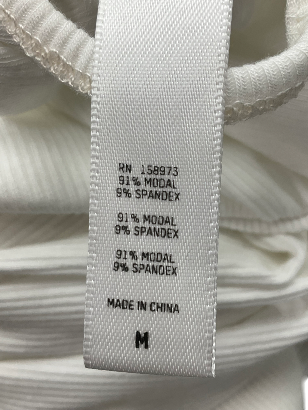 SKIMS White Soft Lounge Ribbed Pants UK M