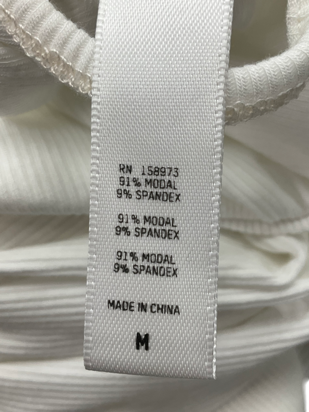 SKIMS White Soft Lounge Ribbed Pants UK M