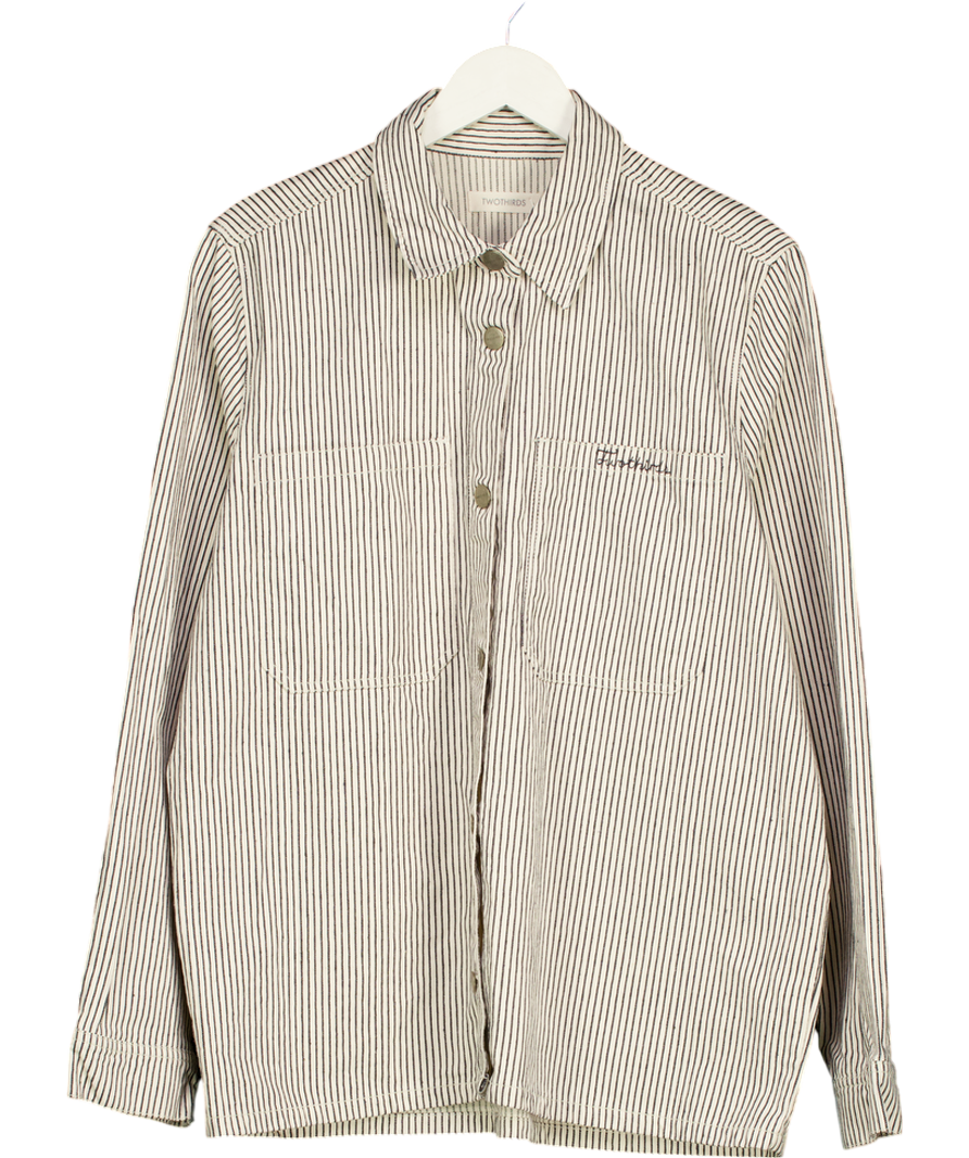 Two Thirds Cream Cotton Blend Shirt UK L