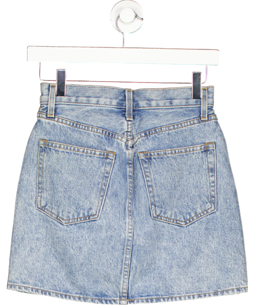 Wardrobe.NYC Blue Denim Mini Skirt W24