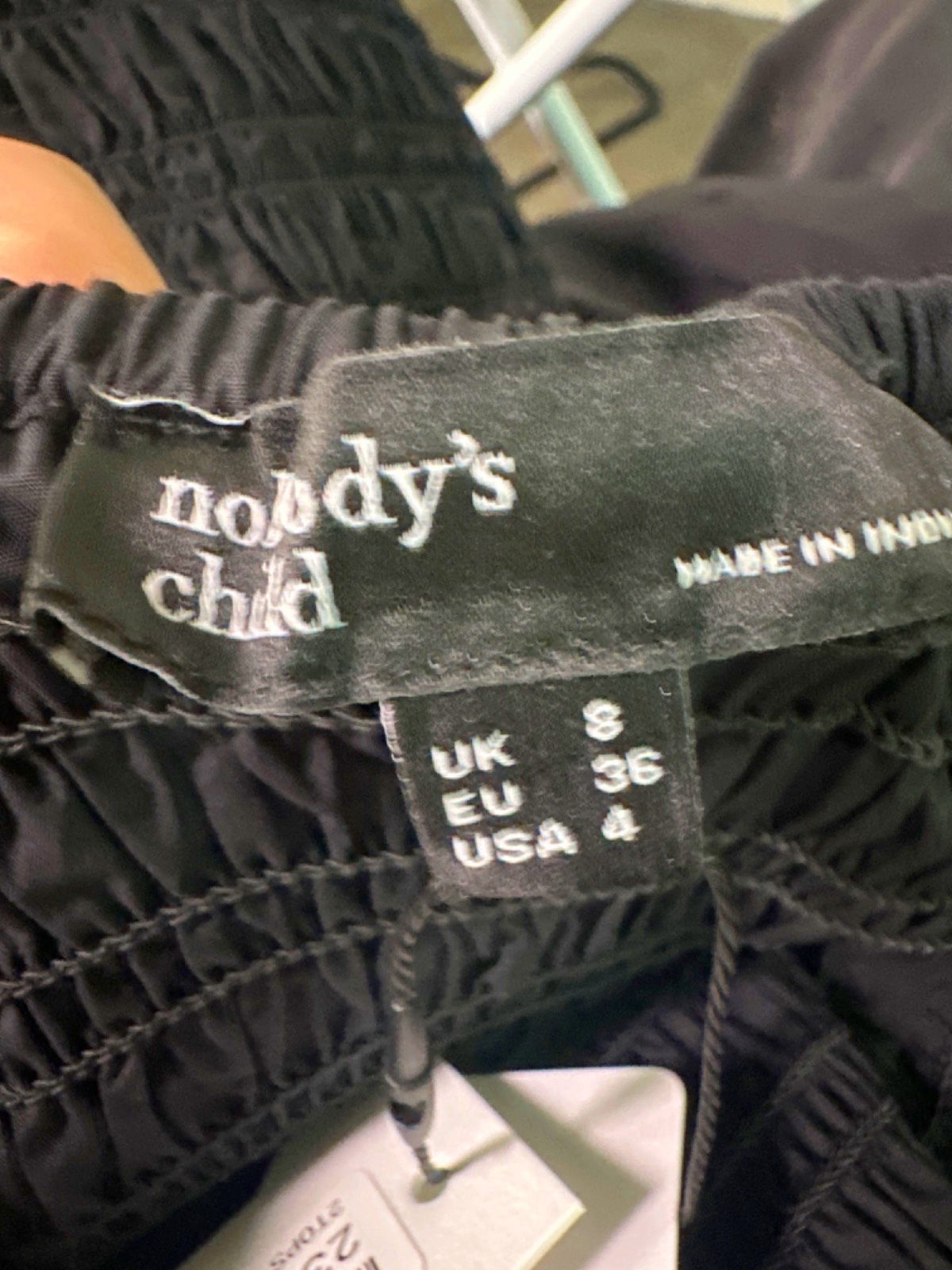 Nobody's Child Black LS Amanda Top UK 8
