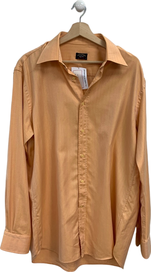 Paul & Shark Orange Long Sleeve Shirt Chest 42