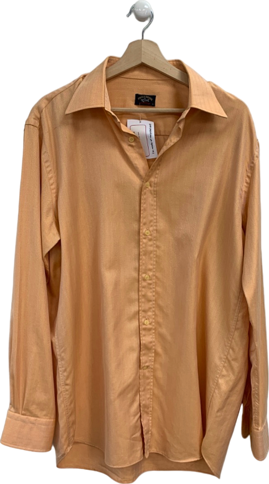 Paul & Shark Orange Long Sleeve Shirt Chest 42