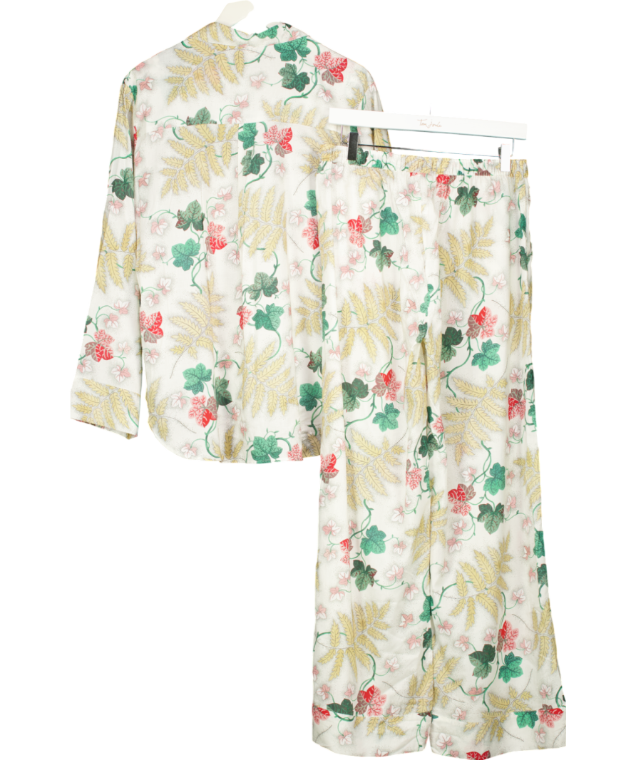John Lewis Cream Collagerie Fern Modal Pyjama Set UK 12