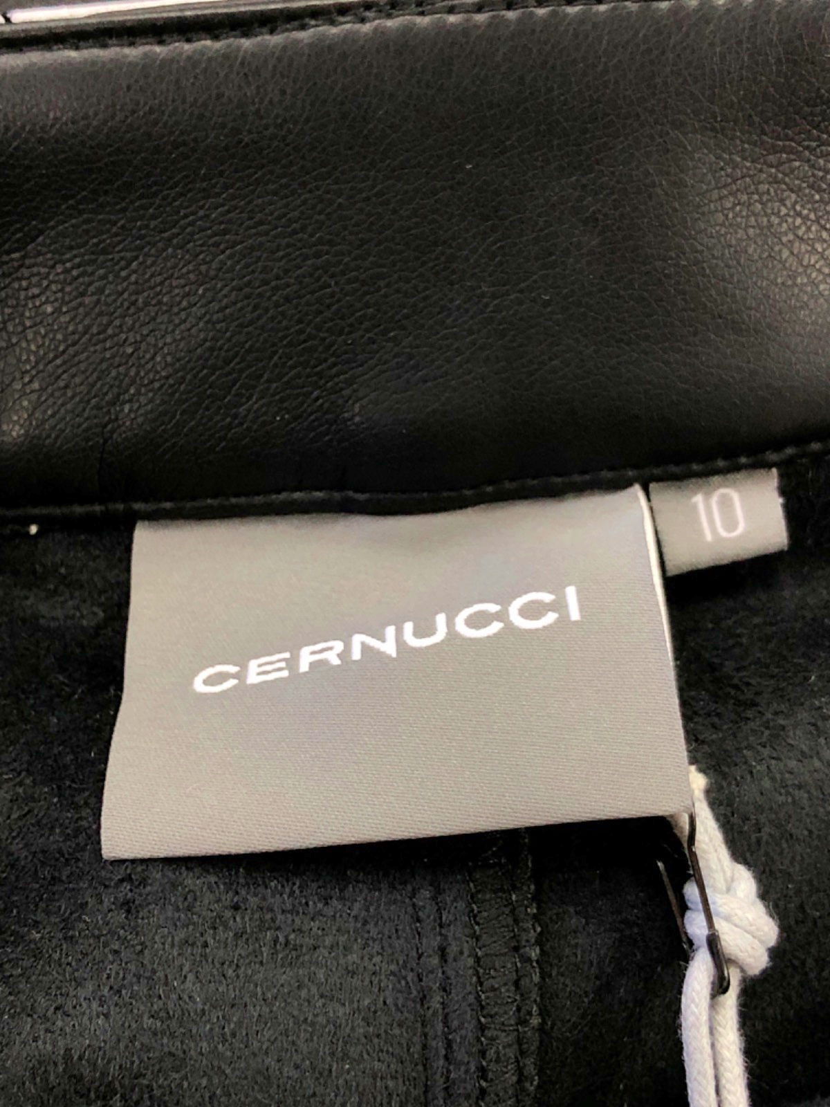 Cernucci Black Cargo Trousers UK 10