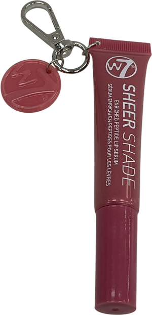 w7 Sheer Shade Lip Gloss With Key Ring Dusk Petal 10ml