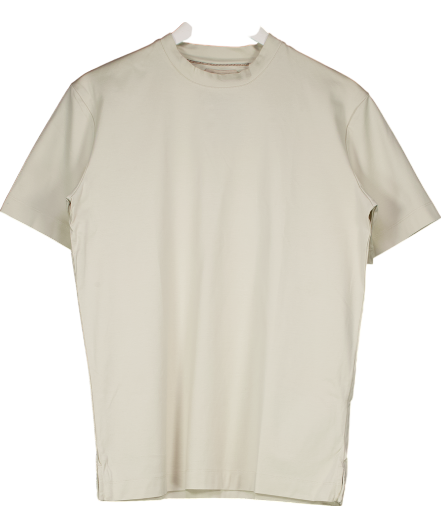 Aurelian Smart Luxury Beige Egyptian Cotton Aur1 T-shirt UK L