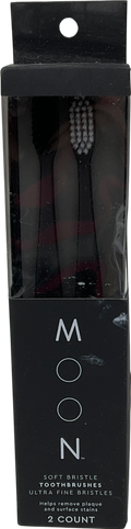 moon Soft Bristle Toothbrush Black 2