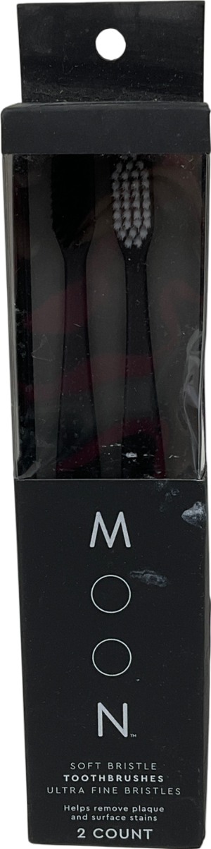 moon Soft Bristle Toothbrush Black 2