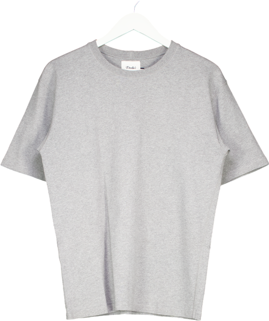 Drake's Grey Crew Neck T-shirt UK M