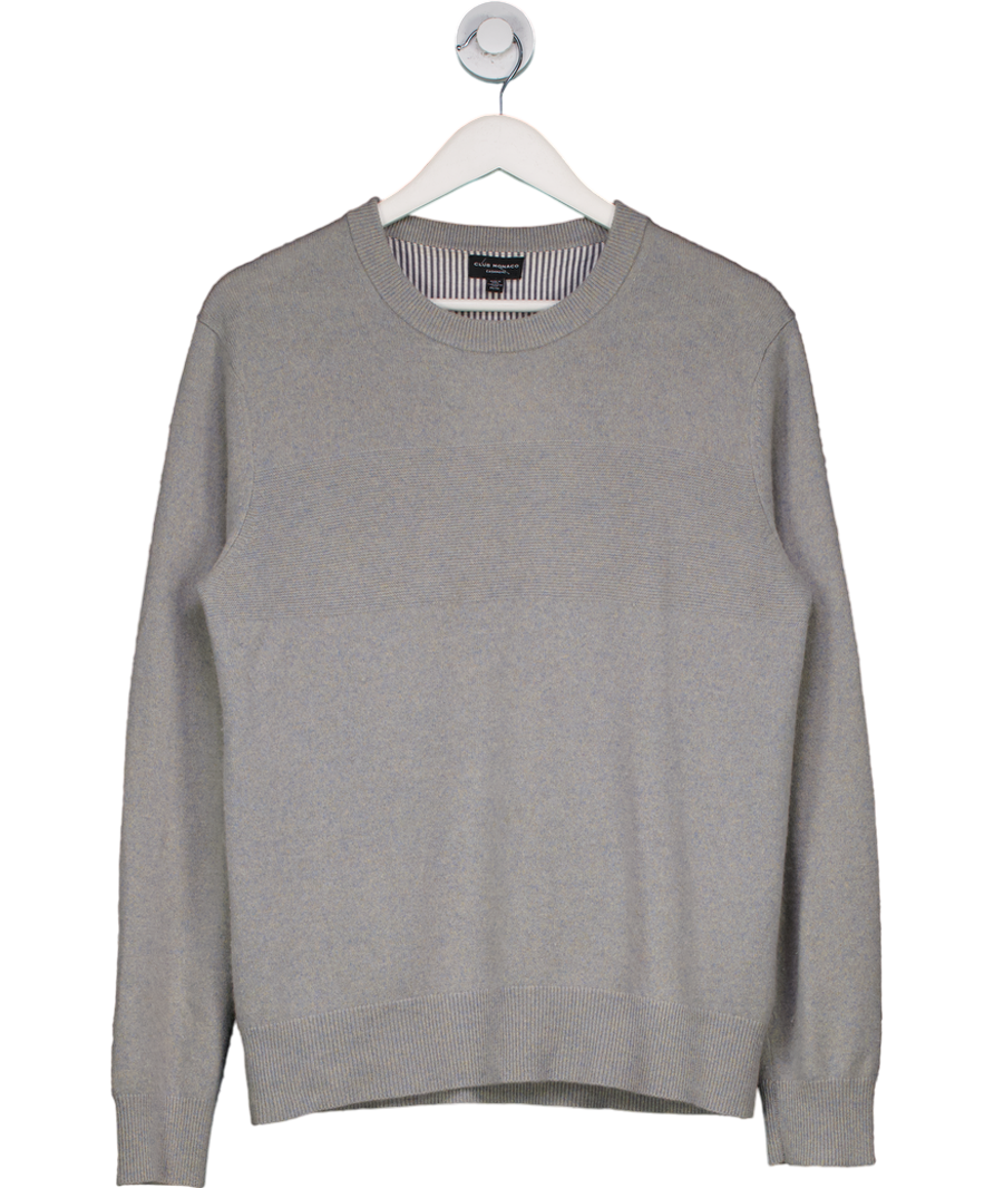Club Monaco Grey Cashmere Crewneck Sweater UK M