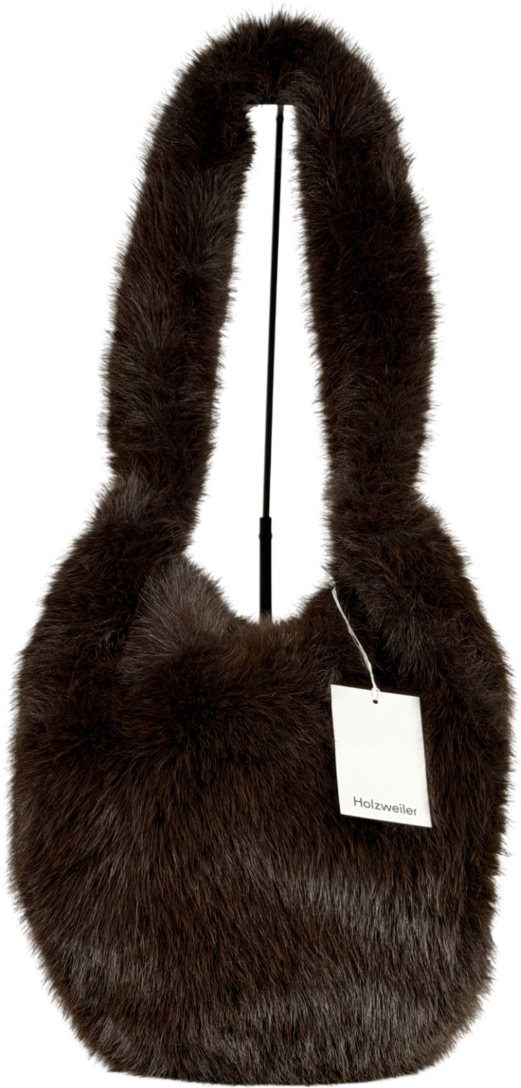 Holzweiler Brown Reiko Furry Tote One Size