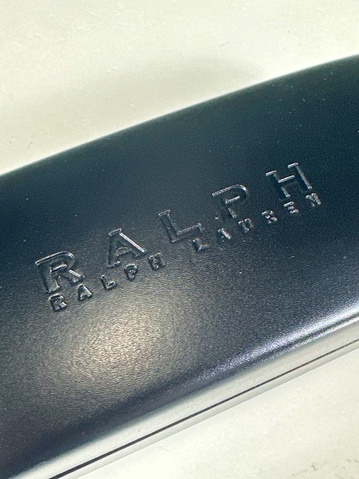 Ralph Lauren Shiny Black Gradient Grey Butterfly RA5274 Sunglasses in case