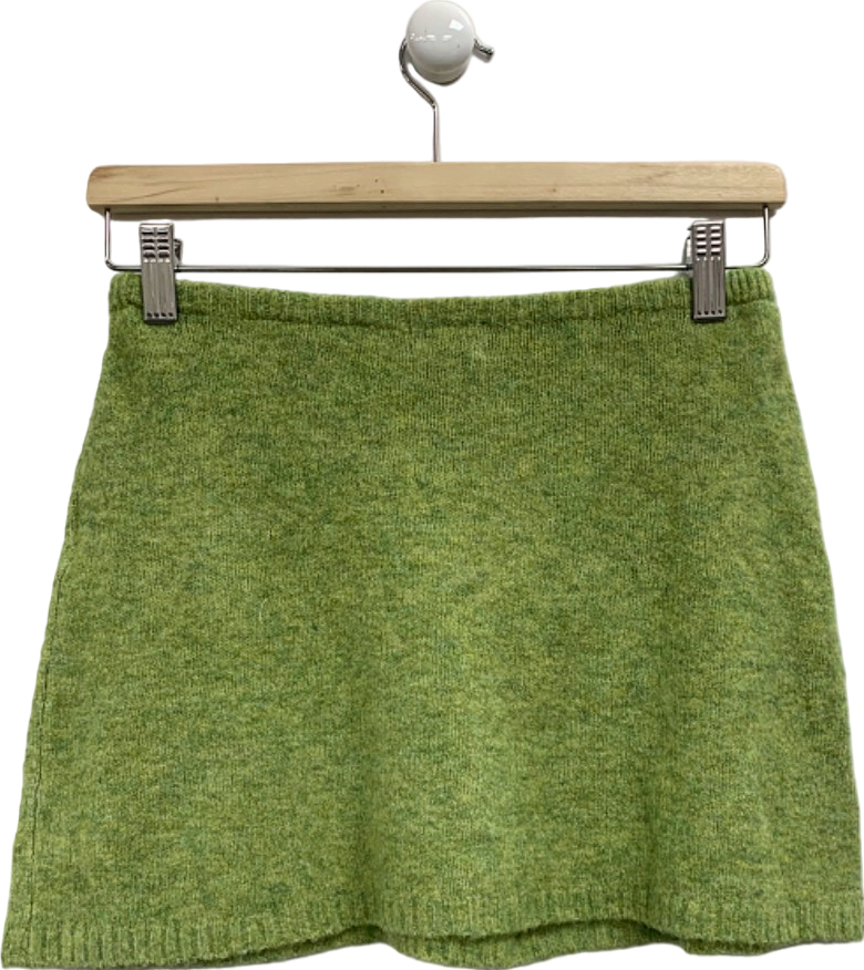 Tiger Mist Green Mini Skirt UK S