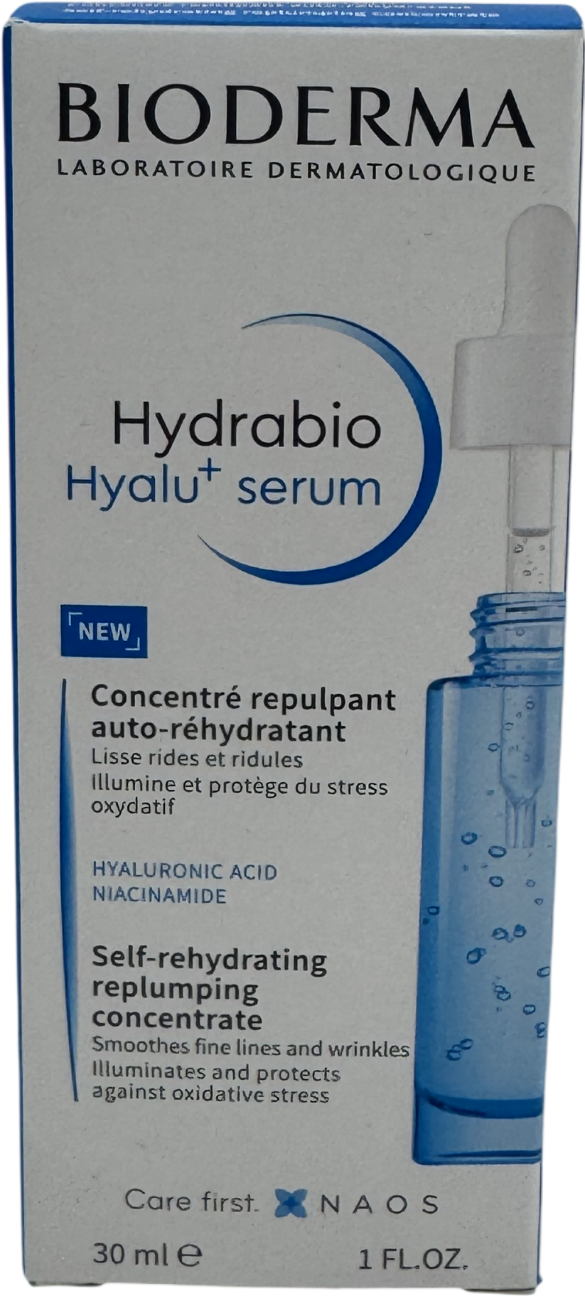 Bioderma Hydrabio Hyalu+ Plumping Hydrating Serum With Hyaluronic Acid For Dehydrated Skin 30ml