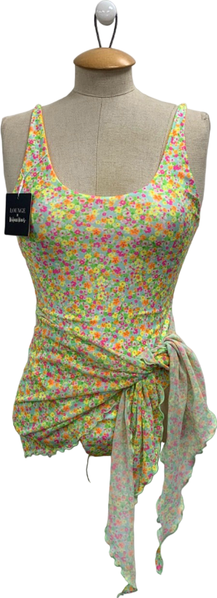 Lounge x Kulani Kinis Multicolour Floral Swimsuit and Sarong UK S