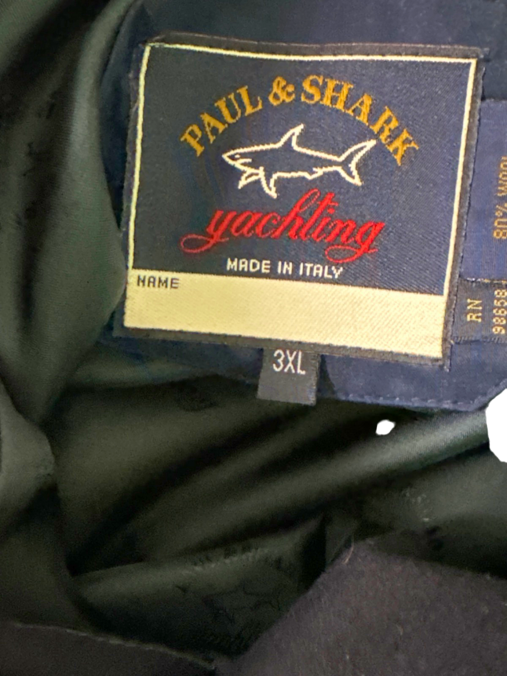 Paul & Shark Navy Yachting Jacket UK XXXL
