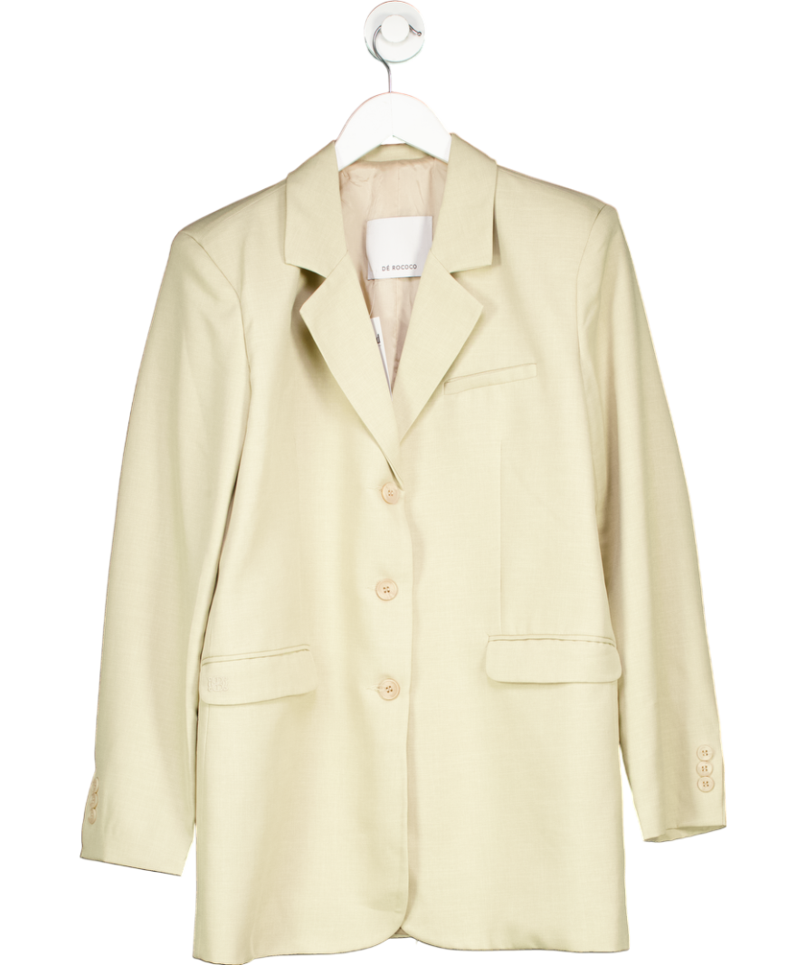 De Rococo Beige Oversize Daddy Blazer UK S