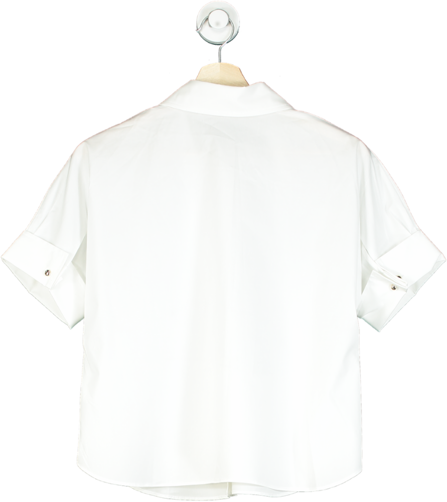 Goelia White Short Sleeve Blouse UK 8