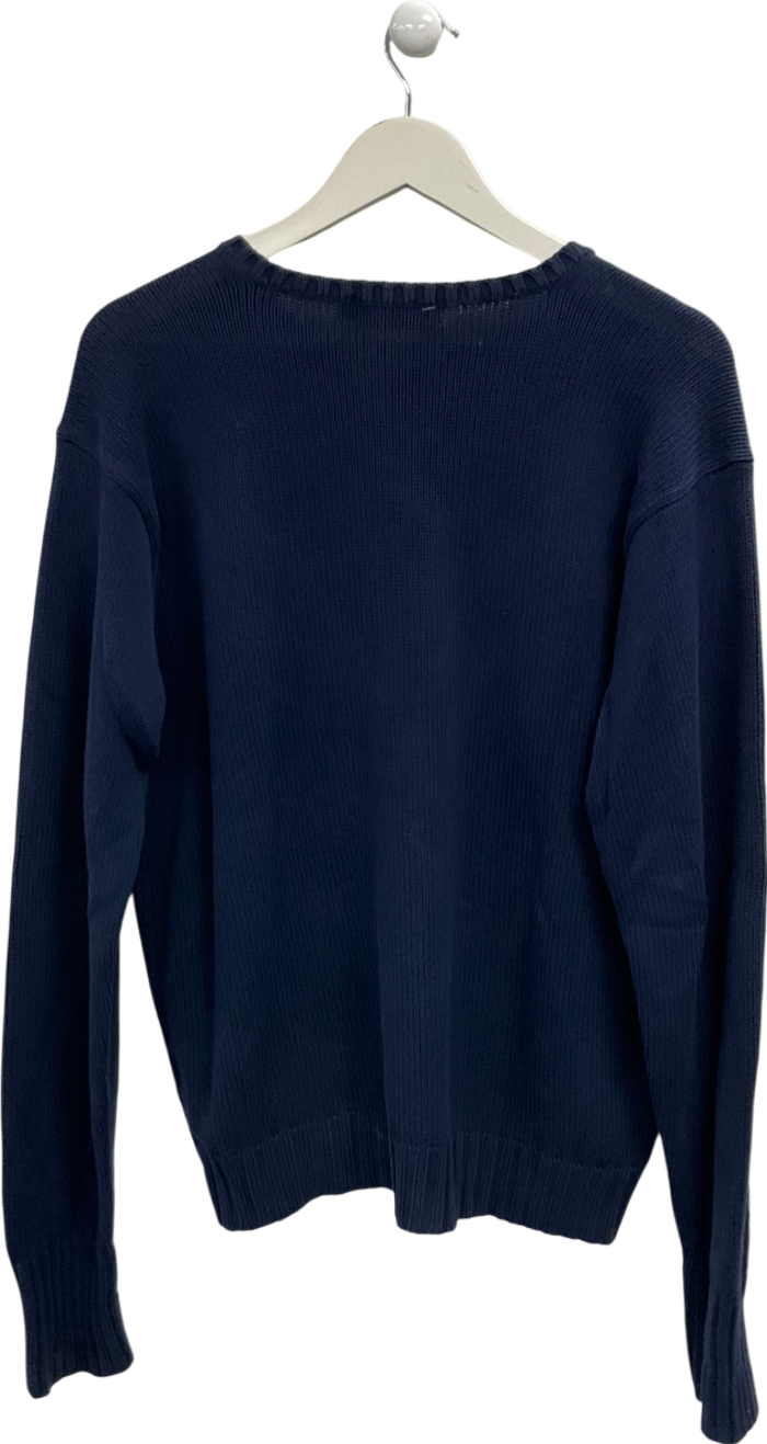 Polo Ralph Lauren Blue Cotton Sweater UK M